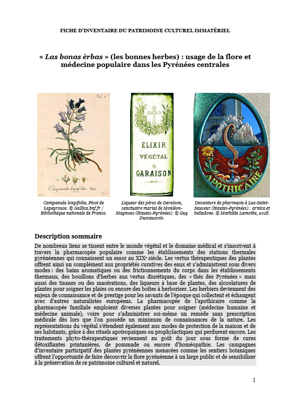 Les Bonnes Herbes - Usage de la Flore et Médecine Populaire dans Les Pyrénées Centrales. - Anonyme_compressed