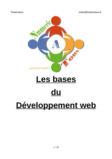 Les bases du Développement web - Numericatous_compressed